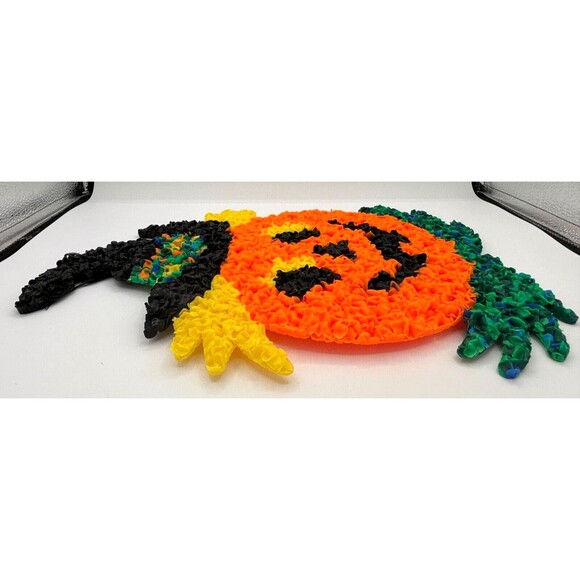 Halloween Popcorn Melt Jack O Lantern Witch Pumpkin Plast Kage USA Made 16" New - Picture 5 of 14